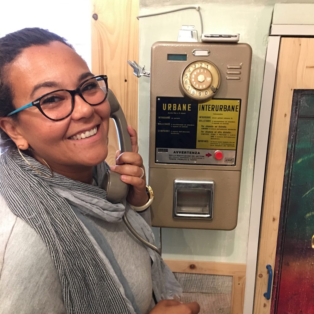 Me with an old fashioned rotary phone.  Contact me.