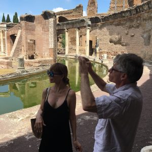 Private tours in Rome of Hadrian's Villa in Tivoli.  This is the Maritime Theatre.